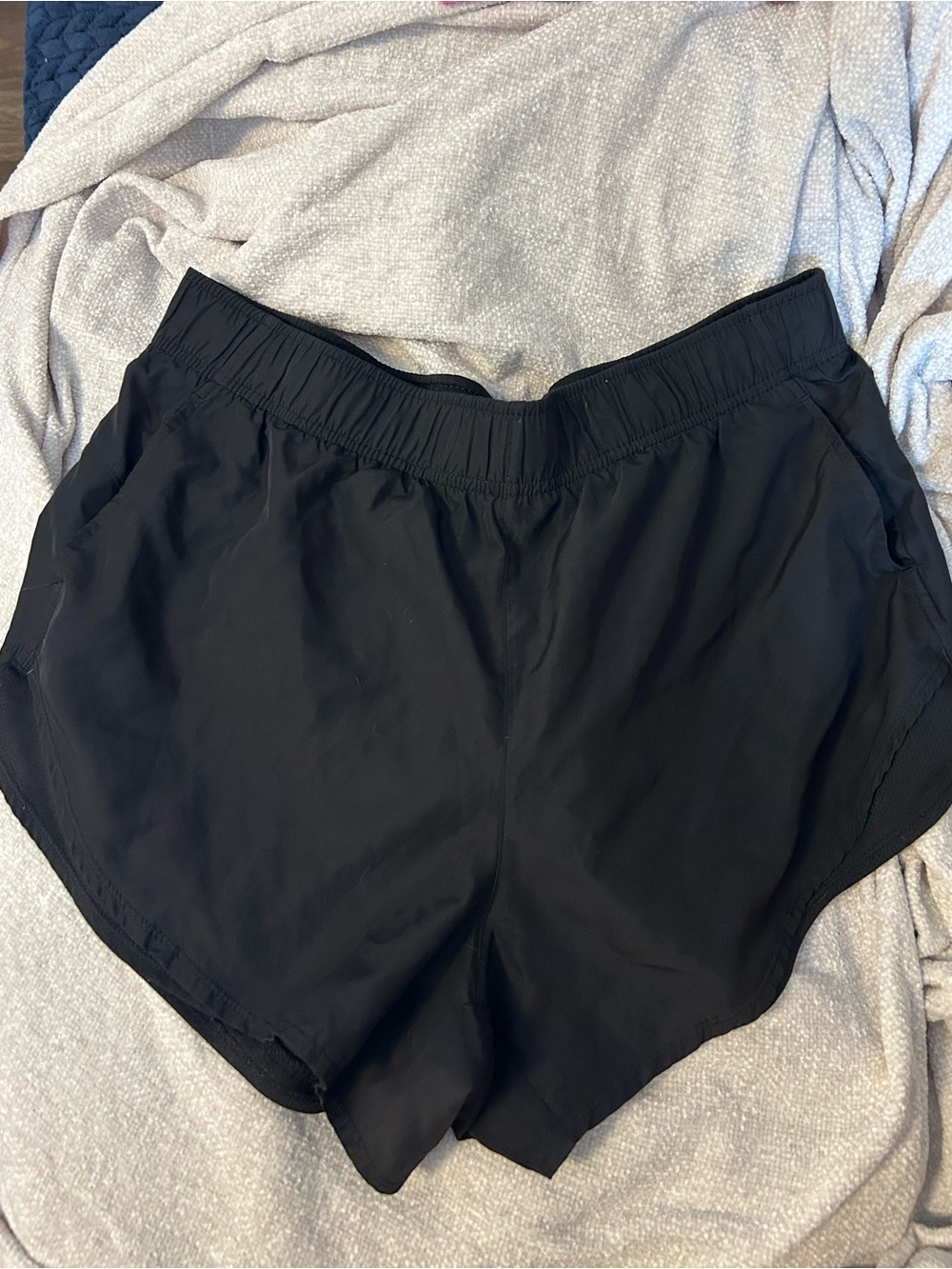 Black Women's Athletic Shorts - Lightweight Running Shorts with pockets